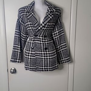 Houndstooth blazer